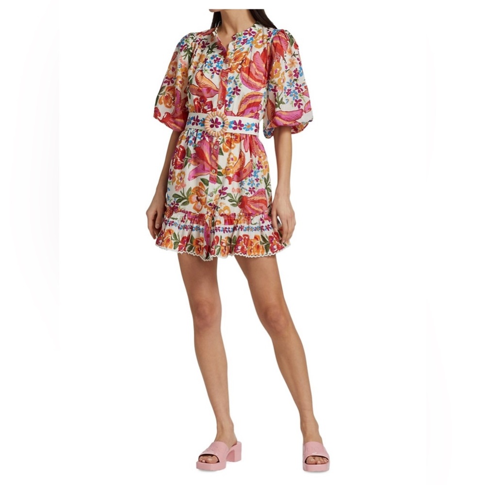 Farm Rio - Spring Bananas Belted Minidress